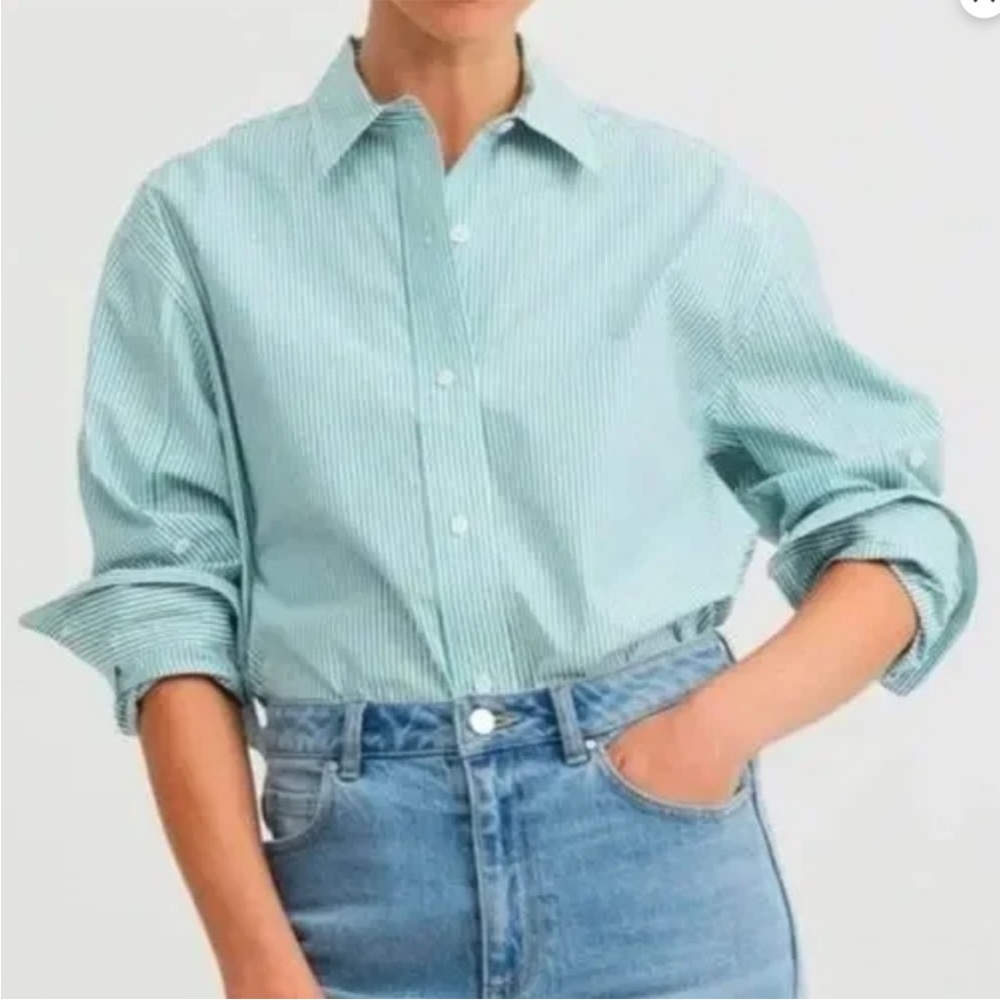 Everlane Top 0 Preppy Green